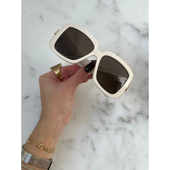 NEW Gucci GG1402S Ivory White Marmont Sunglasses - Picture 7 of 8